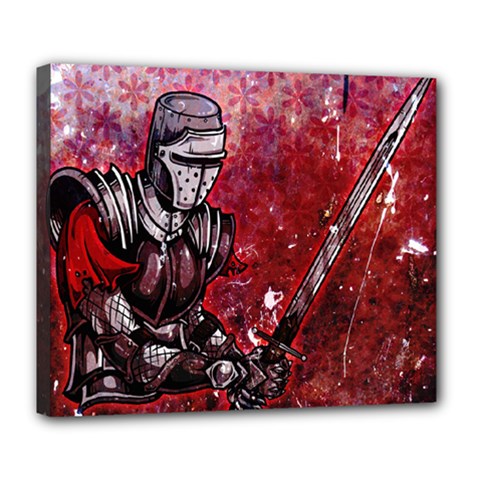 Knight Deluxe Canvas 24  x 20  (Framed)