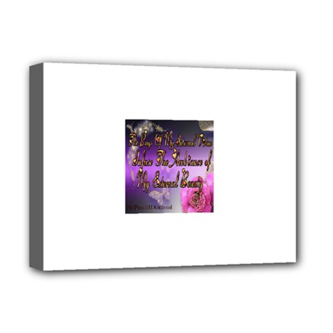 Inner Beauty Deluxe Canvas 16  X 12  (framed)  by thegiftofloveemporium