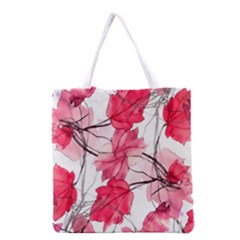 Floral Print Swirls Decorative Design Grocery Tote Bag by dflcprints