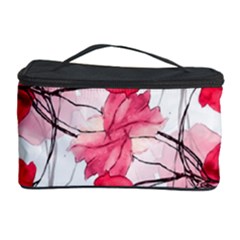 Floral Print Swirls Decorative Design Cosmetic Storage Case by dflcprints