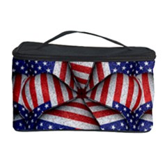 Modern Usa Flag Pattern Cosmetic Storage Case