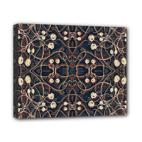 Victorian Style Grunge Pattern Canvas 10  X 8  (framed)