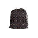 Tribal Dark Geometric Pattern03 Drawstring Pouch (Medium) View1