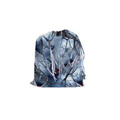 Abstract Of Frozen Bush Drawstring Pouch (small) by canvasngiftshop