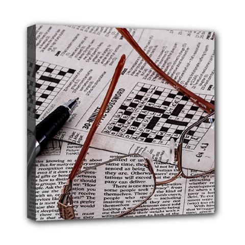 Crossword Genius Mini Canvas 8  X 8  (framed)