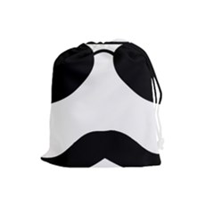 Aviators Tache Drawstring Pouch (large)