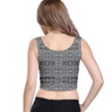 Cyberpunk Silver Print Pattern  Crop Top View3