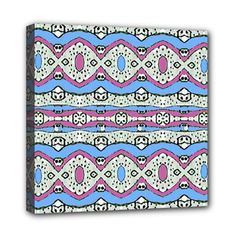 Aztec Style Pattern In Pastel Colors Mini Canvas 8  X 8  (framed)