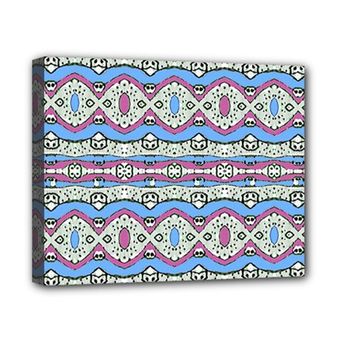 Aztec Style Pattern In Pastel Colors Canvas 10  X 8  (framed) by dflcprints