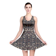 Victorian Style Grunge Pattern Reversible Skater Dress