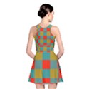 Squares in retro colors Reversible Skater Dress View2