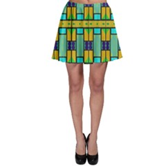 Different Shapes Pattern Skater Skirt by LalyLauraFLM