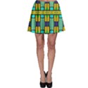 Different shapes pattern Skater Skirt View1