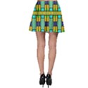 Different shapes pattern Skater Skirt View2