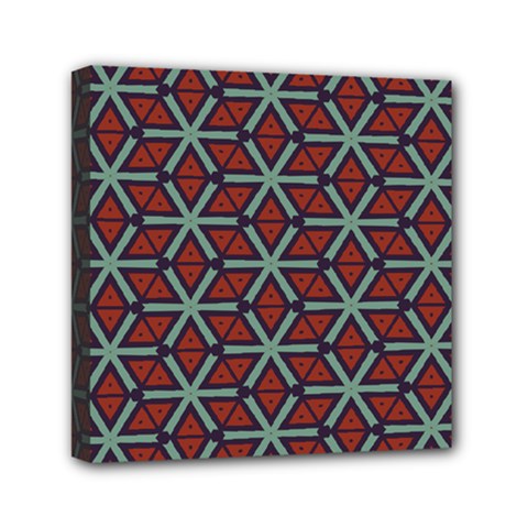 Cubes pattern abstract design Mini Canvas 6  x 6  (Stretched)