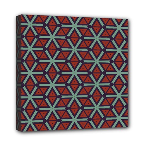 Cubes pattern abstract design Mini Canvas 8  x 8  (Stretched)