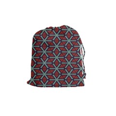 Cubes pattern abstract design Drawstring Pouch (Medium)