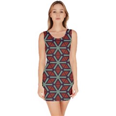 Cubes pattern abstract design Bodycon Dress