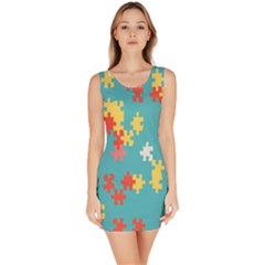 Puzzle Pieces Bodycon Dress