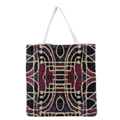 Tribal Style Ornate Grunge Pattern  Grocery Tote Bag by dflcprints