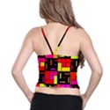 Squares and rectangles Women s Spaghetti Strap Bra Top View2