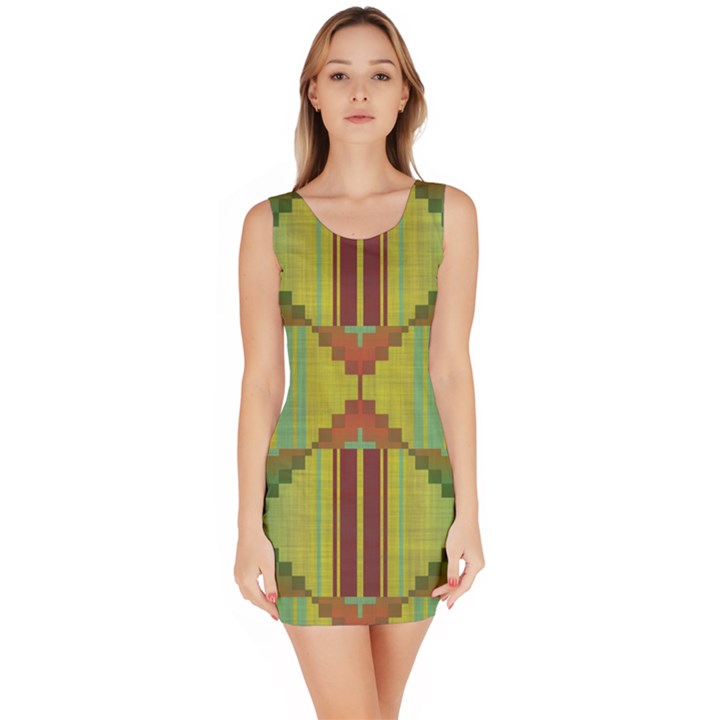 Tribal shapes Bodycon Dress