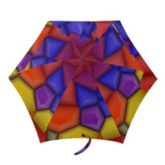 3d Colorful Shapes Mini Folding Umbrella