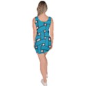 Blue distorted weave Bodycon Dress View4