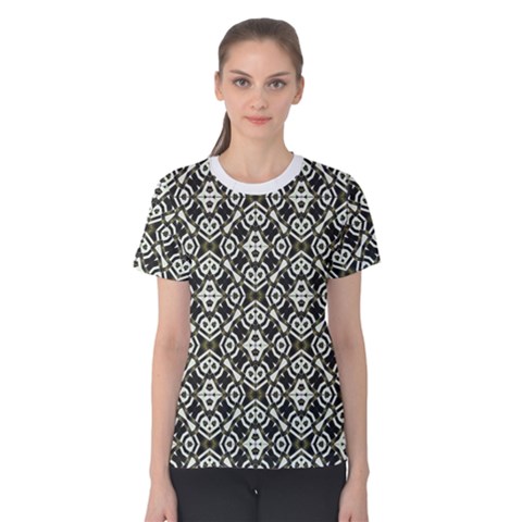 Abstract Geometric Modern Pattern Women s Cotton Tee by dflcprintsclothing