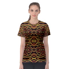 Tribal Art Abstract Pattern  Women s Sport Mesh Tee