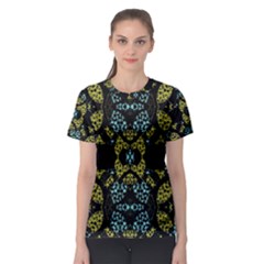 Ornate Dark Pattern Women s Sport Mesh Tee