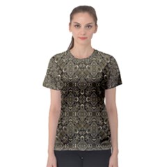 Steam Punk Pattern Women s Sport Mesh Tee