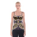 Geometric Grunge Pattern Print Spaghetti Strap Top View1