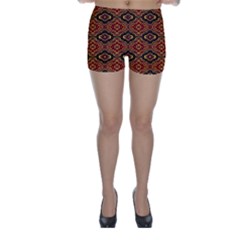 Tribal Print Vivid Pattern Skinny Shorts by dflcprintsclothing