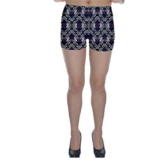 Abstract Geometric Modern Seamless Pattern Skinny Shorts by dflcprintsclothing