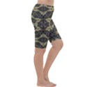 Geometric Tribal Golden Print Cropped Leggings  View3