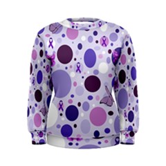 Purple Awareness Dots Women s Sweatshirt by FunWithFibro