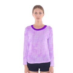 Hidden Pain In Purple Long Sleeve T-shirt (women)