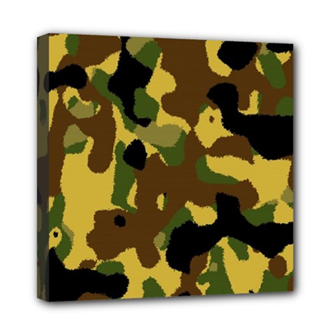 Camo Pattern  Mini Canvas 8  X 8  (framed)