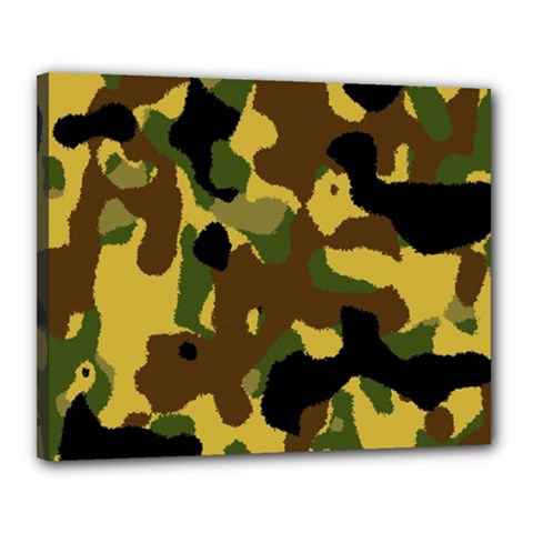 Camo Pattern  Canvas 20  X 16  (framed)