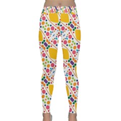 Dots And Rhombus Yoga Leggings by LalyLauraFLM