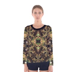 Tribal Jungle Print Long Sleeve T-shirt (women)