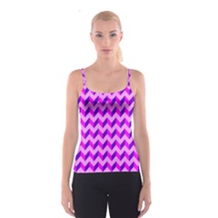 Modern Retro Chevron Patchwork Pattern Spaghetti Strap Top