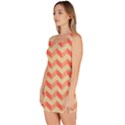 Modern Retro Chevron Patchwork Pattern Bodycon Dress View2