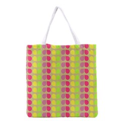 Colorful Leaf Pattern Grocery Tote Bag