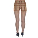 Faux Animal Print Pattern Skinny Shorts View2