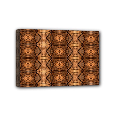 Faux Animal Print Pattern Mini Canvas 6  X 4  (framed) by GardenOfOphir