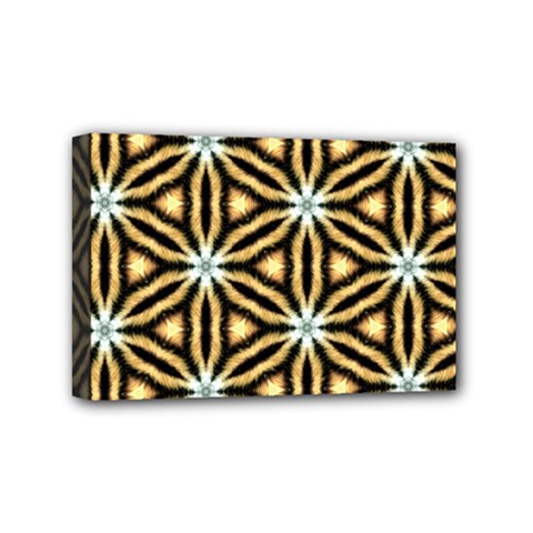 Faux Animal Print Pattern Mini Canvas 6  X 4  (framed)