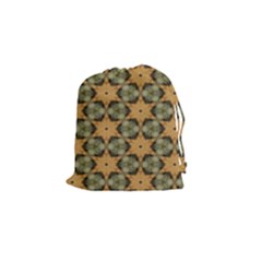 Faux Animal Print Pattern Drawstring Pouch (small)