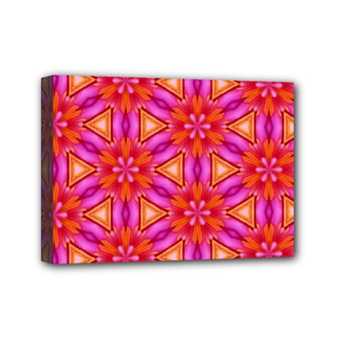 Cute Pretty Elegant Pattern Mini Canvas 7  X 5  (framed)